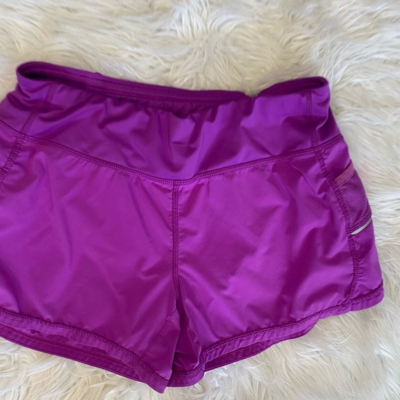 Athleta womens athletic running shorts size S Fuschia ready set go summer - Picture 3 of 16